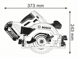 Akumuliatorinis diskinis pjūklas BOSCH „GKS 18 V-57 G“