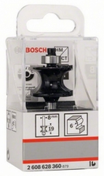 Bosch -pusapvalės frezos su atraminiu guoliuku, kietlydinio