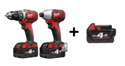 Akum. įrankių rinkinys Milwaukee M18BPP2D-402C