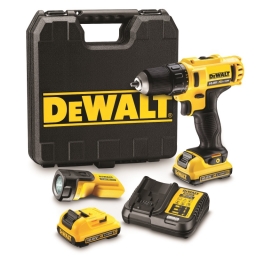 DeWALT DCD710D2F akum. suktuvas 10,8 V XR 2x2,0 Ah + LEDprož