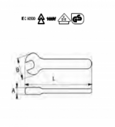 Izoliuotas raktas 6MV-19 BAHCO