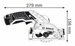Diskinis pjūklas BOSCH GKS 10.8 V-LI Solo