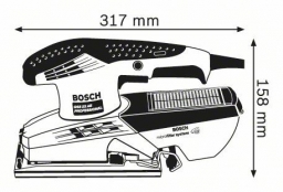 Vibracinis šlifuoklis BOSCH GSS 23 AE