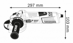 Kampinio šlifavimo mašina BOSCH GWS 13-125 CIX