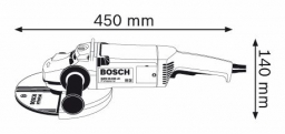 Kampinis šlifuoklis BOSCH GWS 20-230 JH