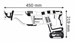 Akumuliatoriniai universalieji pjūklai BOSCH GSA 18 V-LI