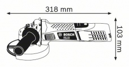 Kampinio šlifavimo mašina BOSCH GWS 7-125